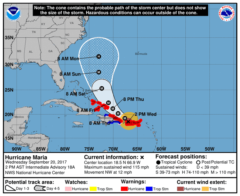 Illustration for article titled Hurricane Maria Lashes Puerto Rico, Knocking Out Power to Entire Island